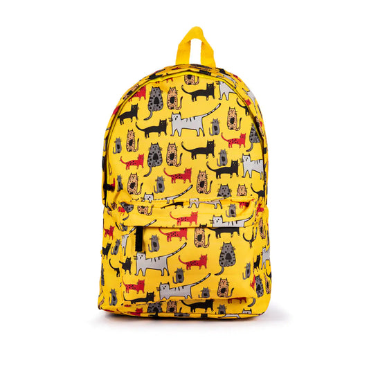 Biggdesign Cats Yellow Backpack