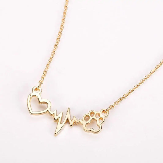 Paw Heartbeat Necklace