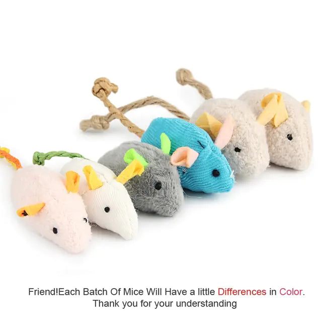 Pet Toy Mice Plush Mouse Cat Toy For Kitten