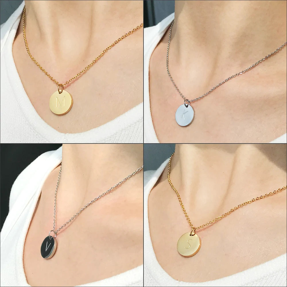 Disc Pendant Necklace