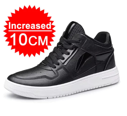 Elevator Shoes for Fashion Men Black Casual Sneakers Men