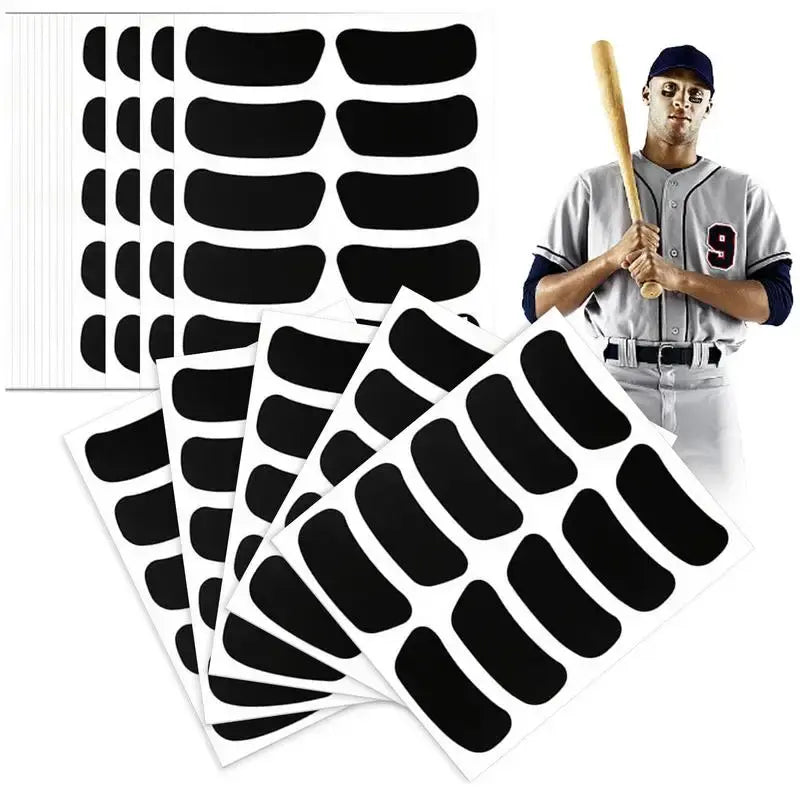 Sports Shield Eye Black Stickers