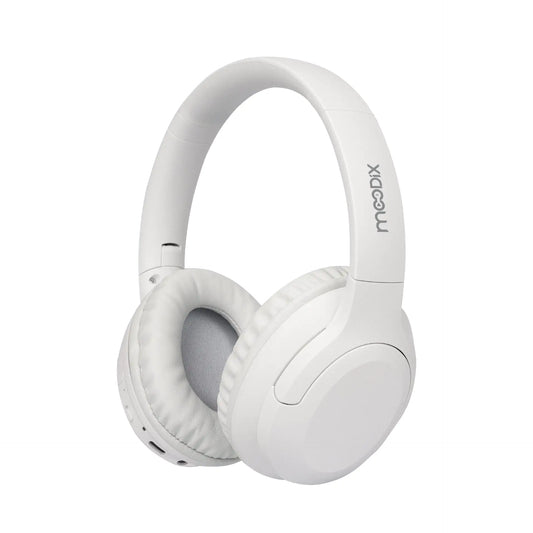 Moodix KO23NB1701W ANC Bluetooth On-Ear Headphones, White