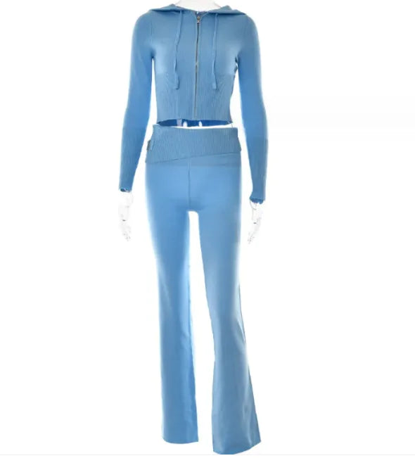 ChicComfort High-Waist Hoodie & Pants Set