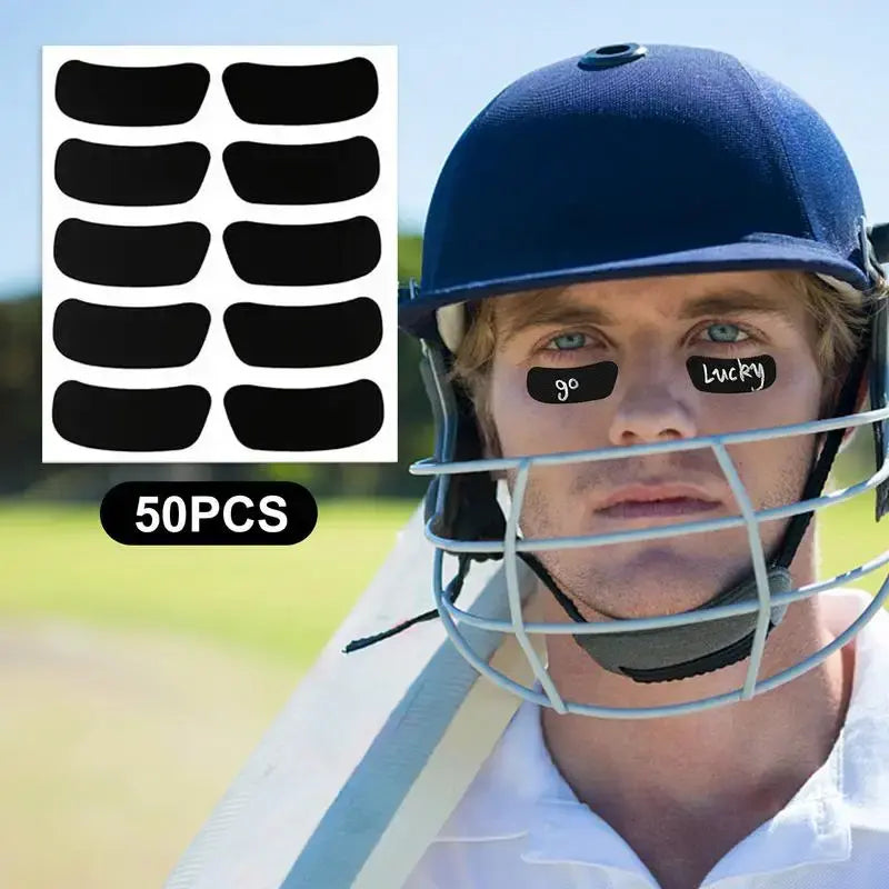 Sports Shield Eye Black Stickers