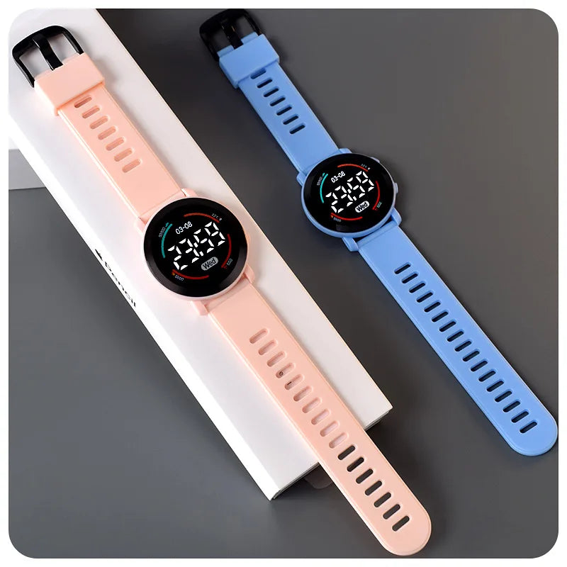 Splashproof Kids' LED Watch