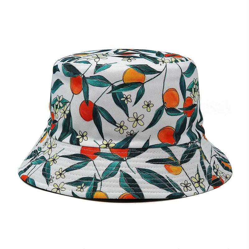 Panama Bucket Hats Animal Letter Print Fisherman Hat