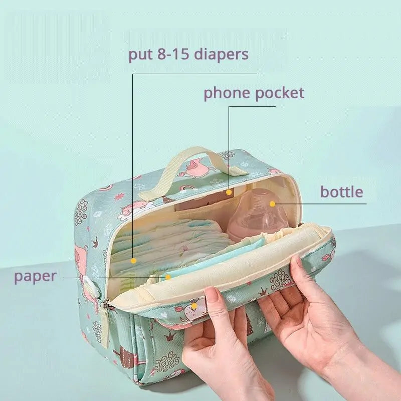 Portable Diaper Clutch Bag