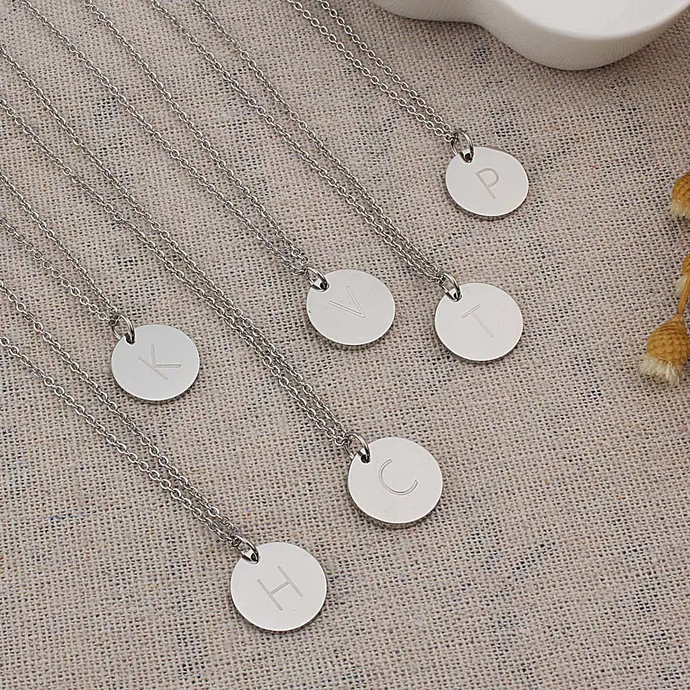 Disc Pendant Necklace