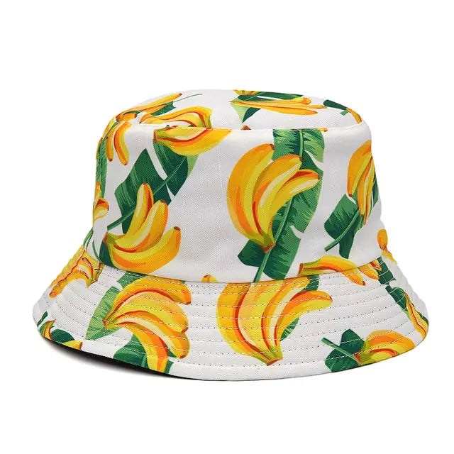 Panama Bucket Hats Animal Letter Print Fisherman Hat