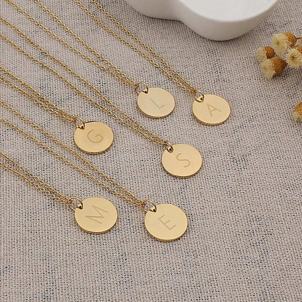 Disc Pendant Necklace