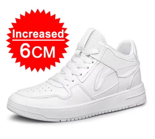 Elevator Shoes for Fashion Men Black Casual Sneakers Men